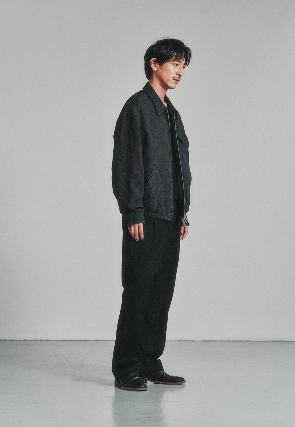 Art if acts - Linen Pocket Blouson (Black) product image 3 | TRAB K-Fashion Australia