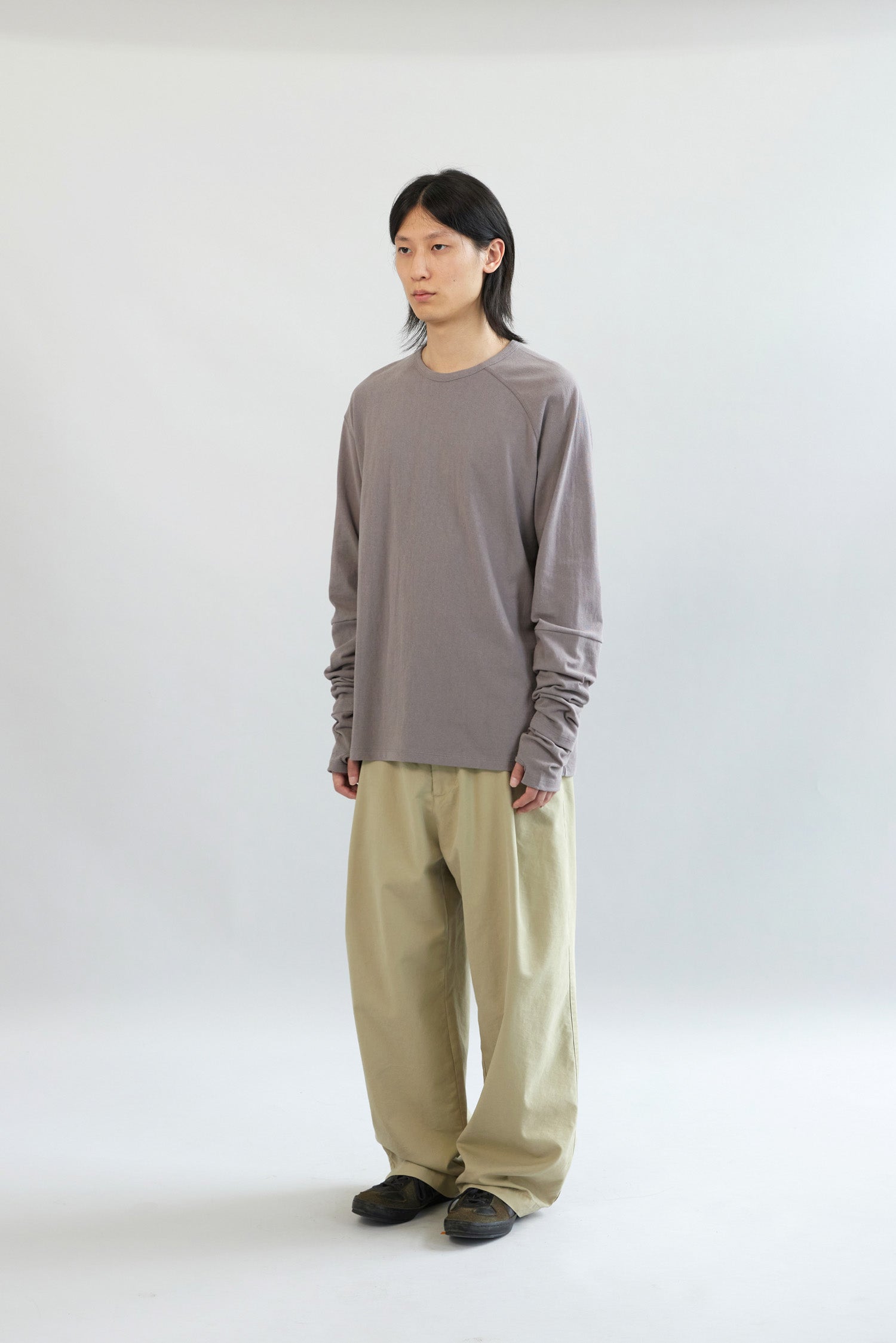 Hatchingroom - Double Sleeve Tee Rose (Grey) product image 5 | TRAB K-Fashion Australia