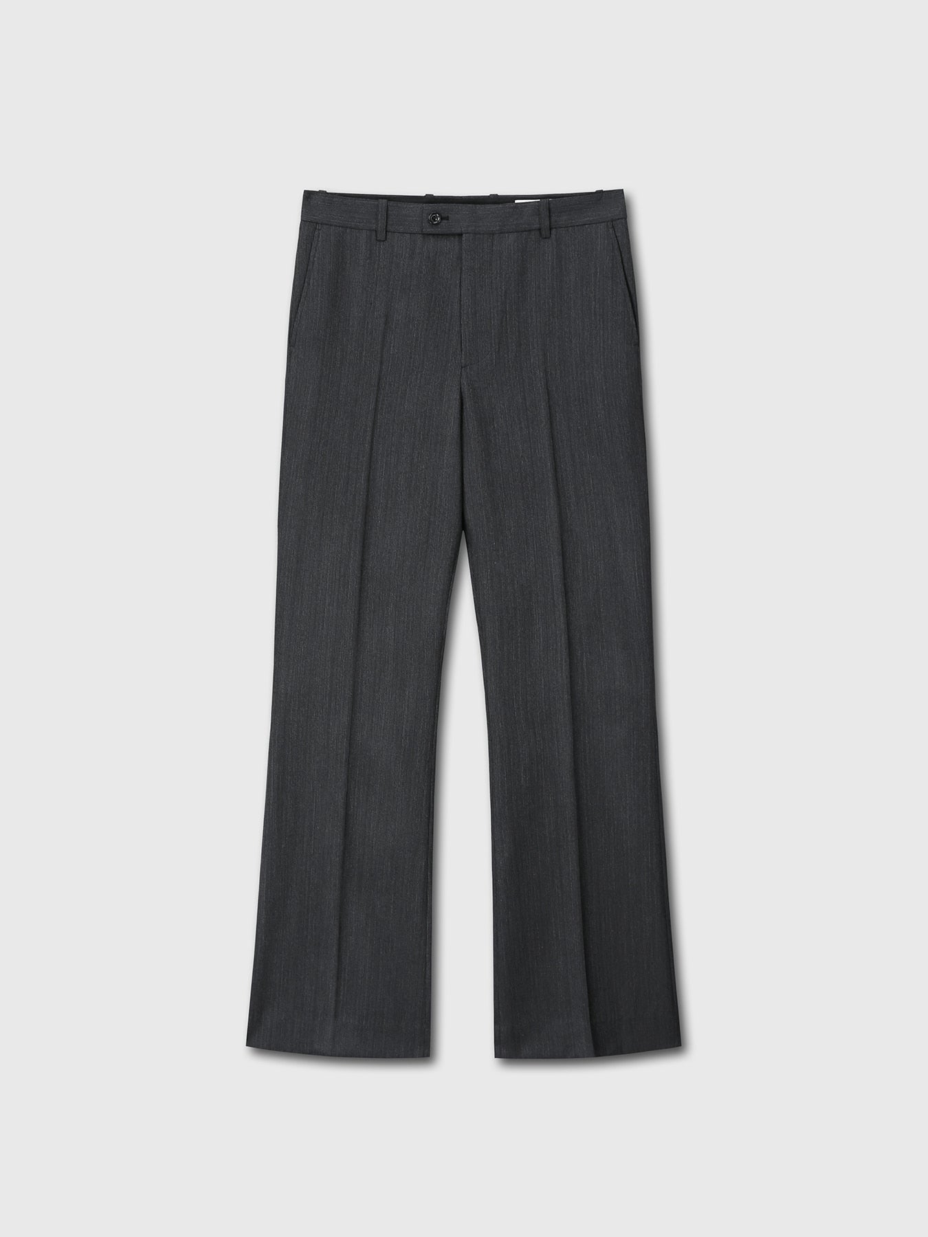 Tonywack - Virgin Wool Stripe Flared Trouser (Grey/Black) product image 9 | TRAB K-Fashion Australia