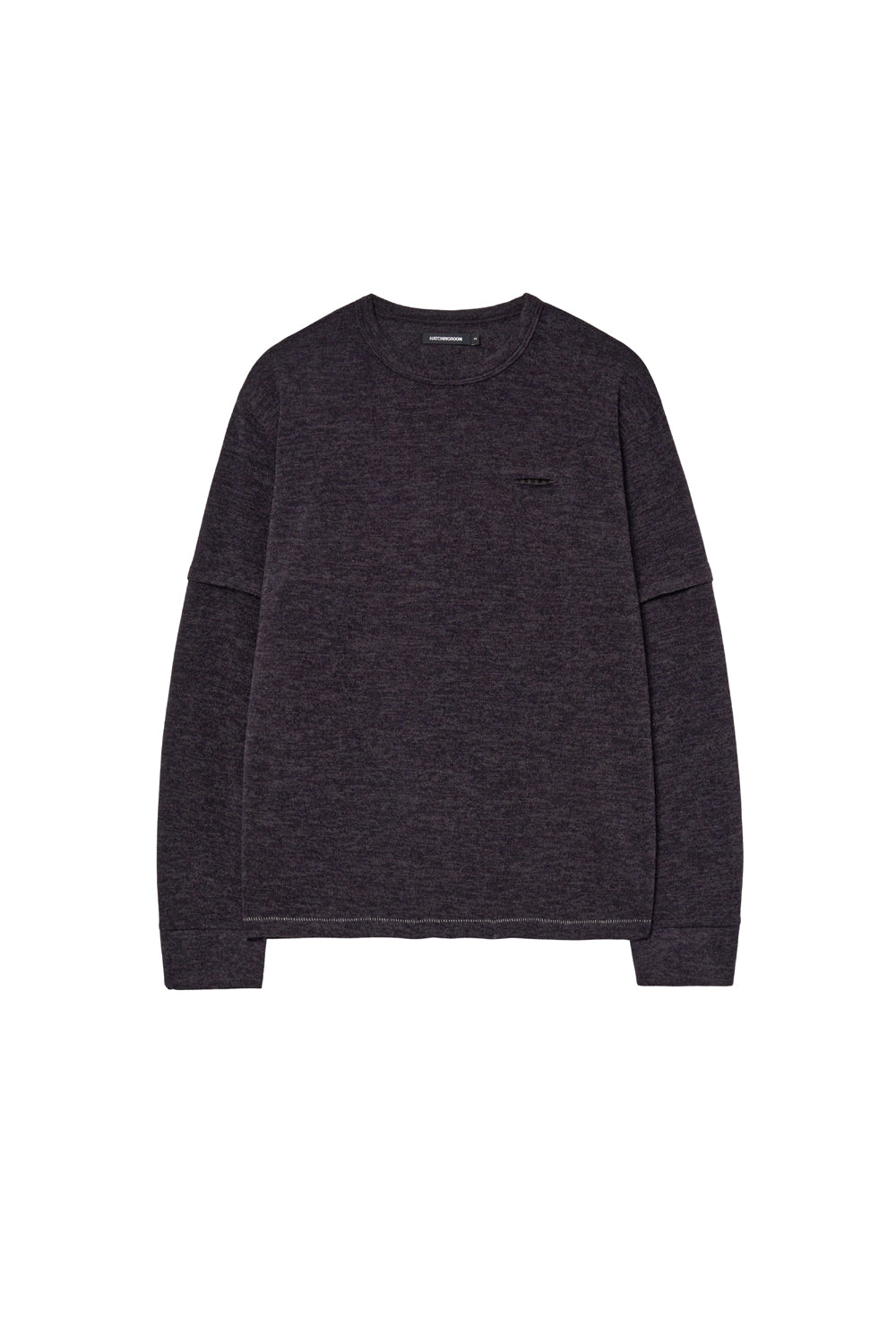 Hatchingroom - Layer Cuffs Tee Dark (Purple) product image 1 | TRAB K-Fashion Australia