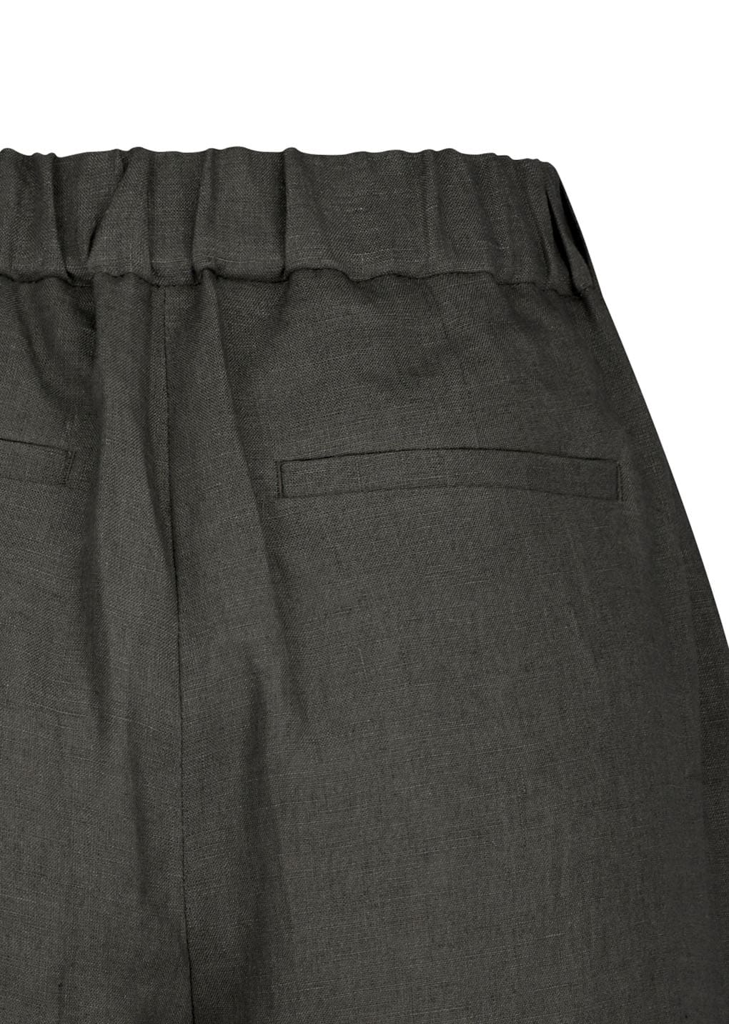 Amomento - [Pre-Order] Linen Tuck Pants (Khaki Grey) product image 9 | TRAB K-Fashion Australia