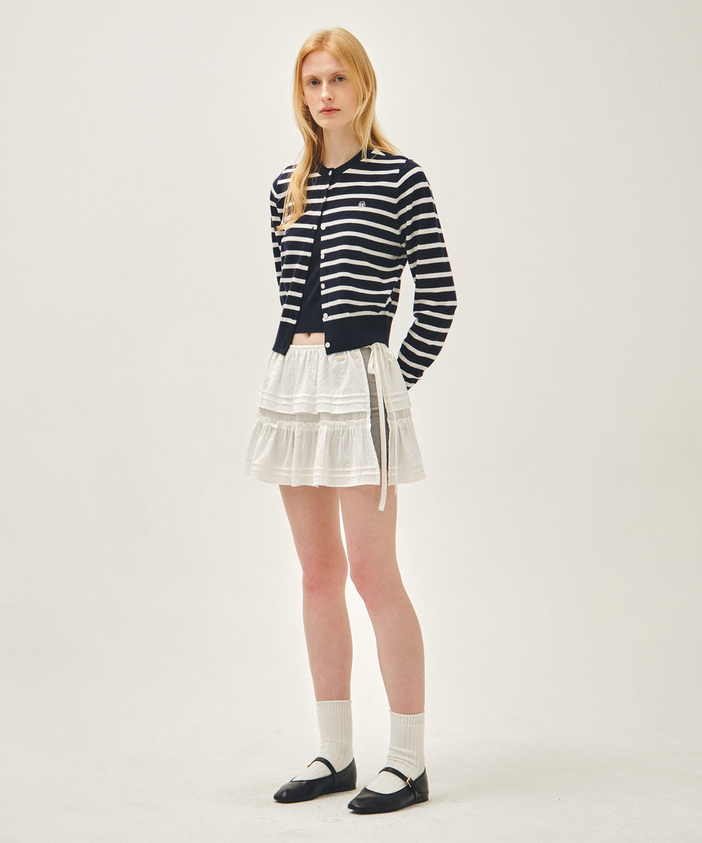 Marithe & Francois Girbaud - Layered Ruffle Skirt (White) product image 4 | TRAB K-Fashion Australia