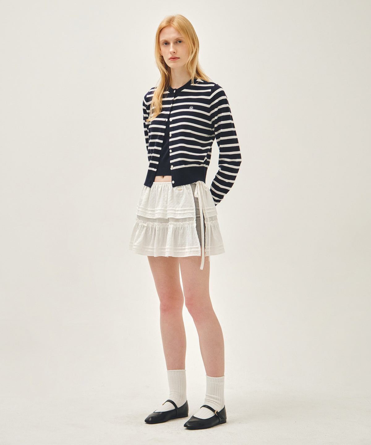 Marithe & Francois Girbaud - Layered Ruffle Skirt (White) product image 4 | TRAB K-Fashion Australia