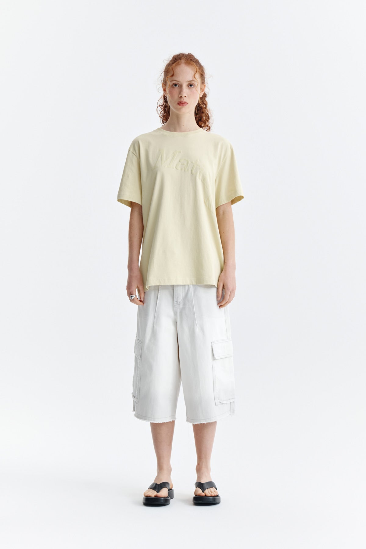 Matin Kim - Matin Wave Printing Logo Top (Yellow) product image 5 | TRAB K-Fashion Australia