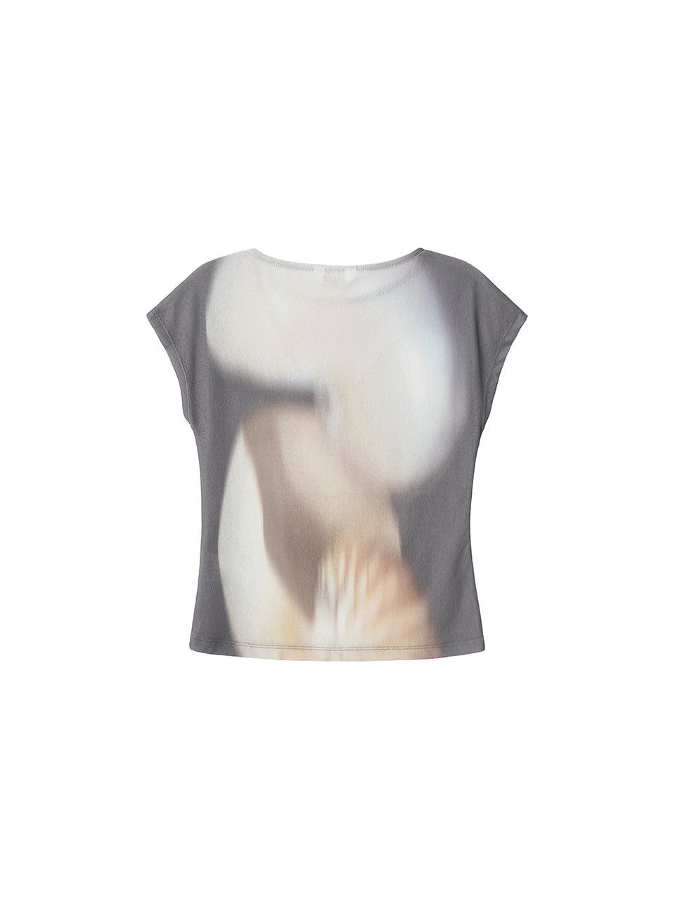 Kijun - [Ships 29 June] Print Cap Sleeve Top (Charcoal) product image 9 | TRAB K-Fashion Australia