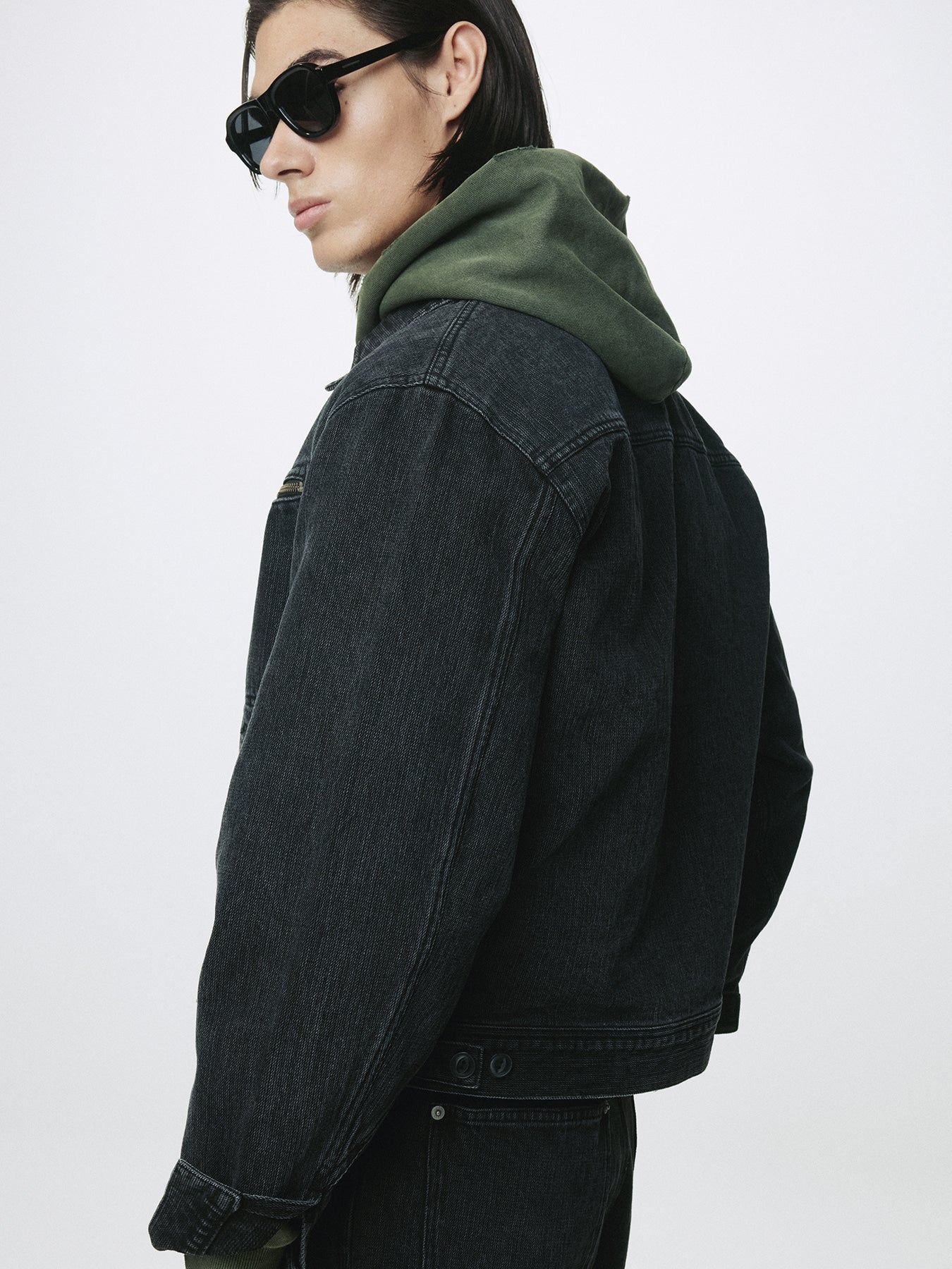 Tonywack - Cord Twill Denim Zipprerd Jacket (Faded Black) product image 5 | TRAB K-Fashion Australia