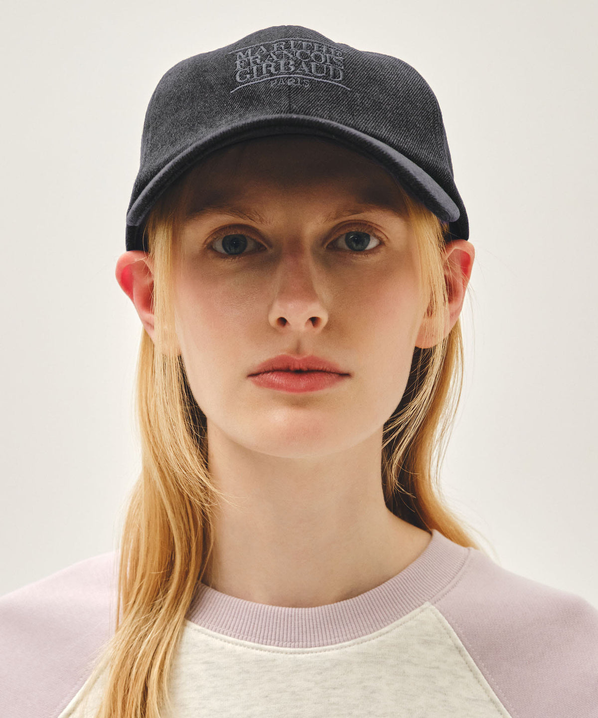 Marithe & Francois Girbaud - Denim Washing Small Classic Logo Covered Cap (Washed Black) product image 5 | TRAB K-Fashion Australia