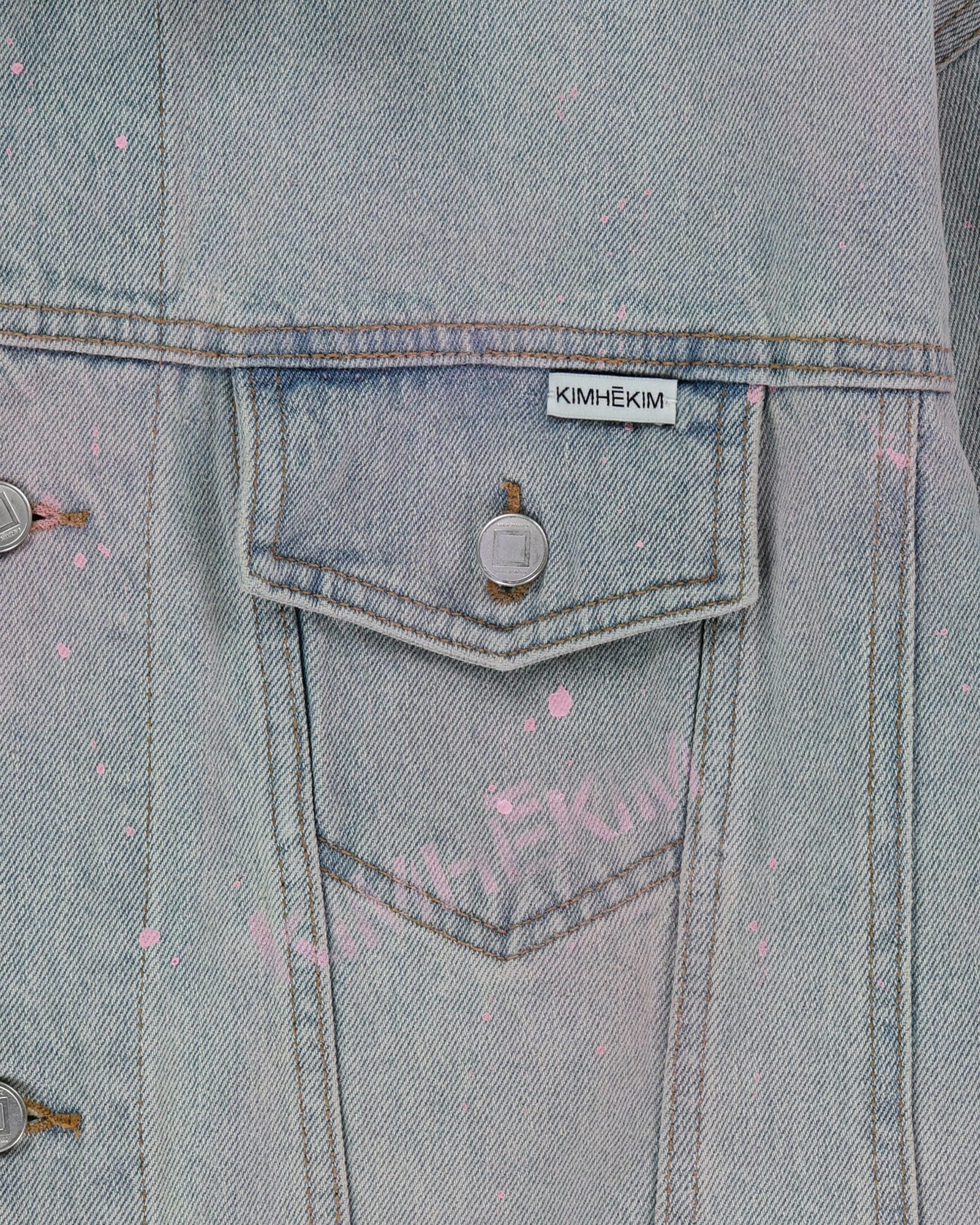 Kimhe Kim - Spray Dyed Denim Jacket (Sky Blue) product image 14 | TRAB K-Fashion Australia