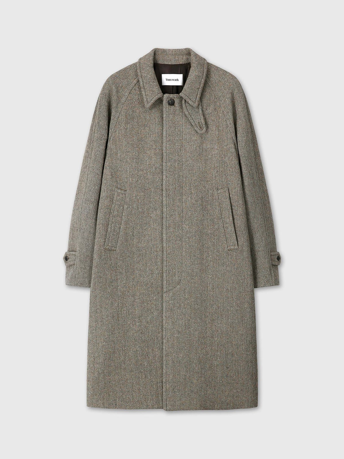 Tonywack - Herringbone Wool Raglan Overcoat (Patina Taupe) product image 9 | TRAB K-Fashion Australia