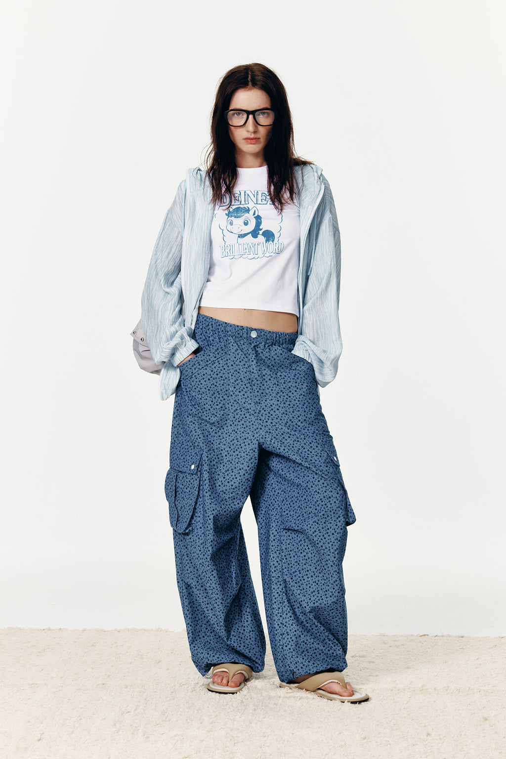 Deinet - Deinet Back Logo Bomber Jacket (Blue) product image 7 | TRAB K-Fashion Australia