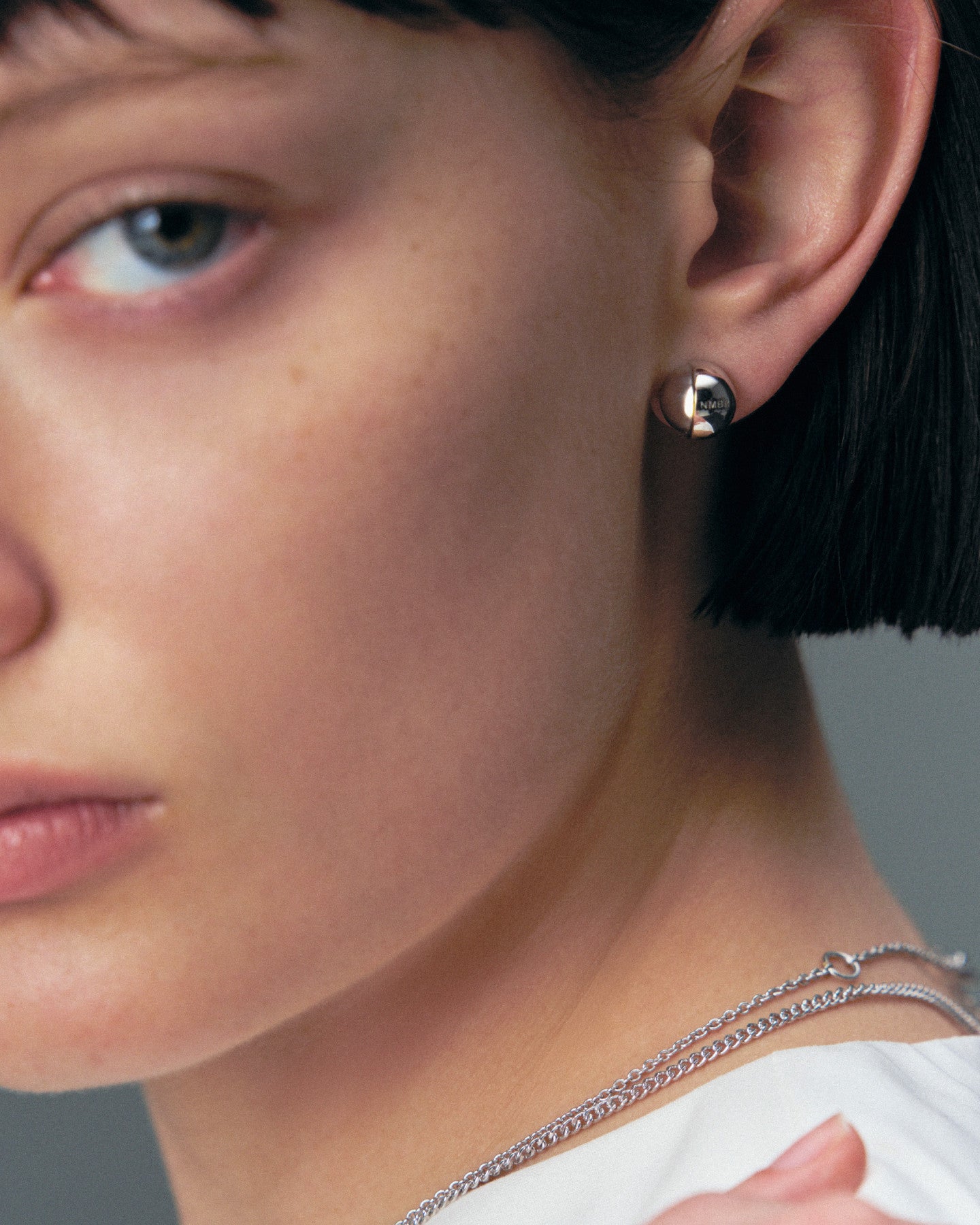 Numbering - Split Ball Earrings #7390 product image 1 | TRAB K-Fashion Australia