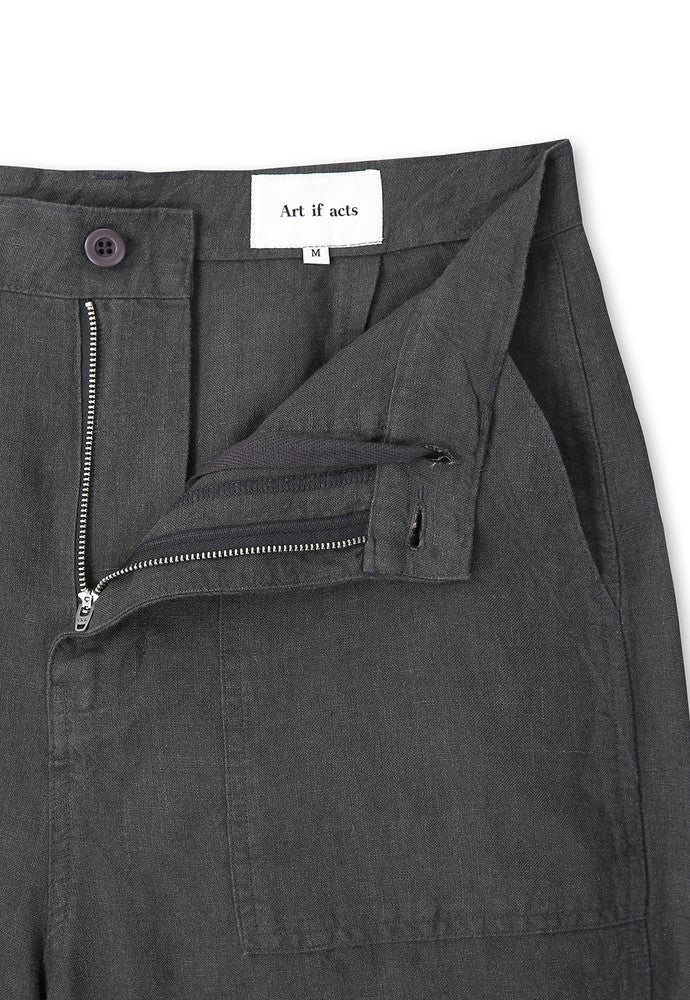 Art if acts - Linen Parachute Pants (Vintage Charcoal) product image 10 | TRAB K-Fashion Australia