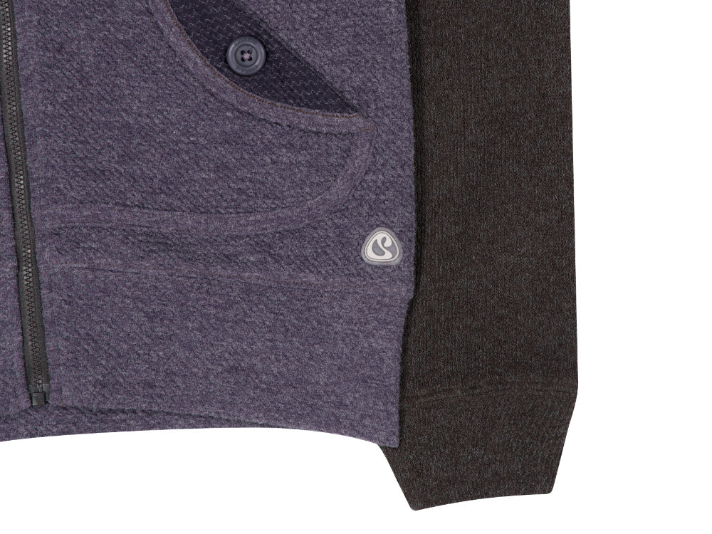Coyseio - Button Pocket Zip-Up Hoodie (Purple) product image 15 | TRAB K-Fashion Australia