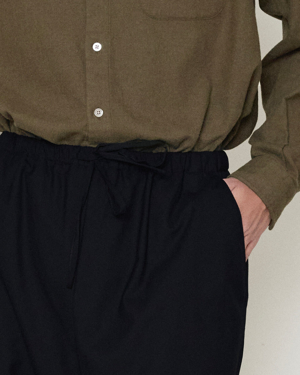 Brownyard - Wool Easy Pants (Black) product image 4 | TRAB K-Fashion Australia
