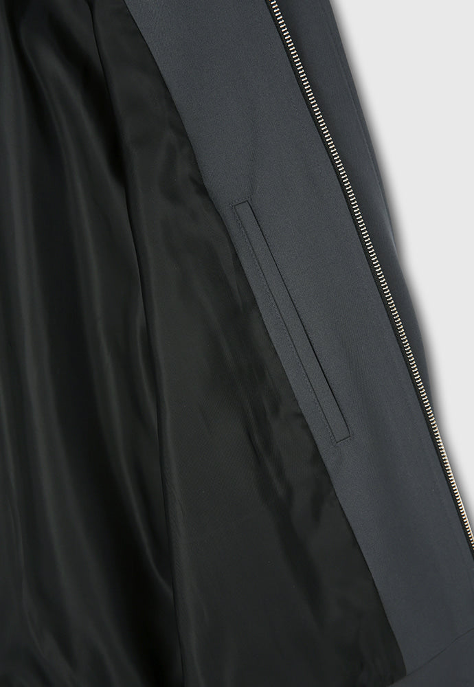 Tonywack - Hard Twist Wool Twill Gun Flap Blouson Jacket (Slate Grey) product image 14 | TRAB K-Fashion Australia