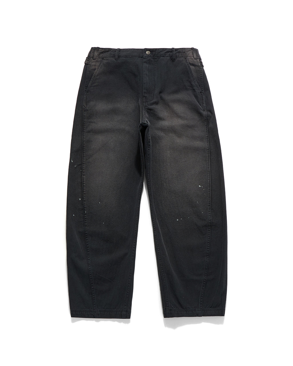 Eastlogue - Cinch Back Curved Pants (Black Herringbone) product image 2 | TRAB K-Fashion Australia