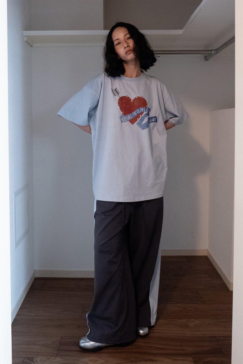Deinet - Contrast Sweat Pants (Charcoal) product image 4 | TRAB K-Fashion Australia