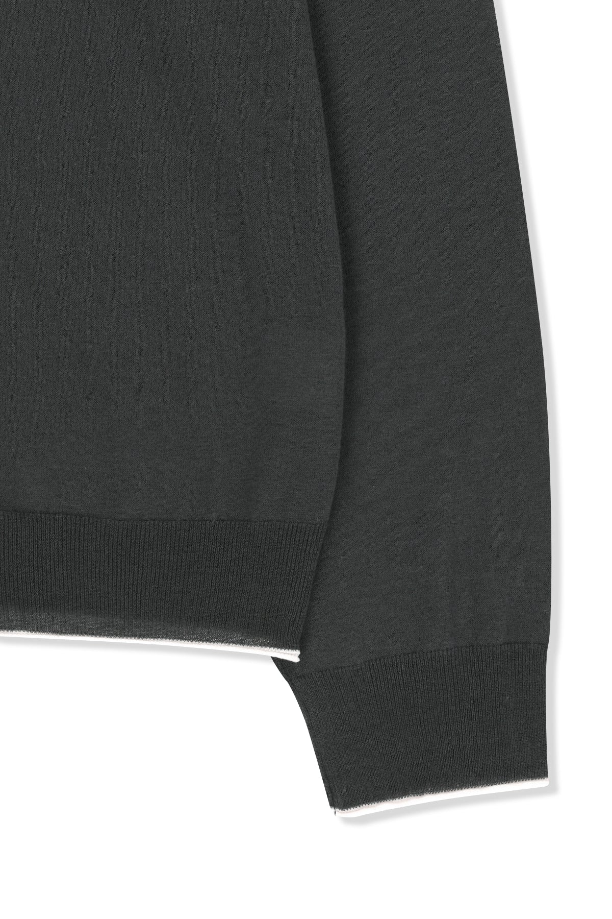 Matin Kim - Back Logo Sheer Cardigan (Charcoal) product image 4 | TRAB K-Fashion Australia