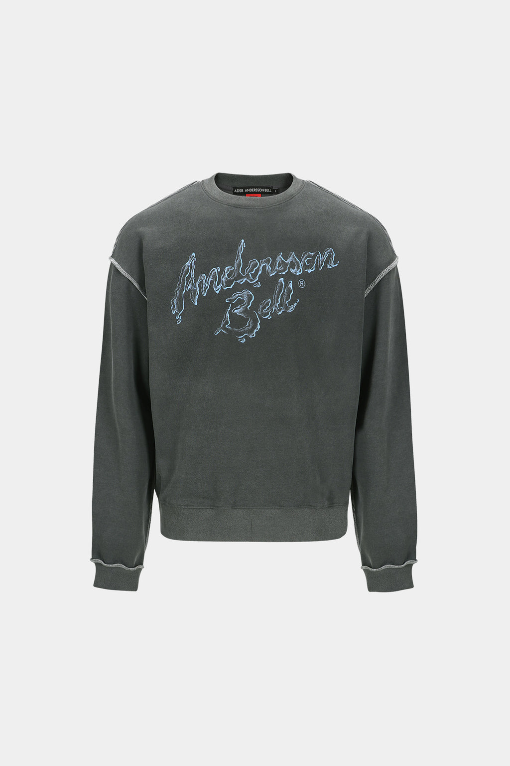 Andersson Bell - Unisex Liquid Logo Sweatshirt (Charcoal) product image 11 | TRAB K-Fashion Australia