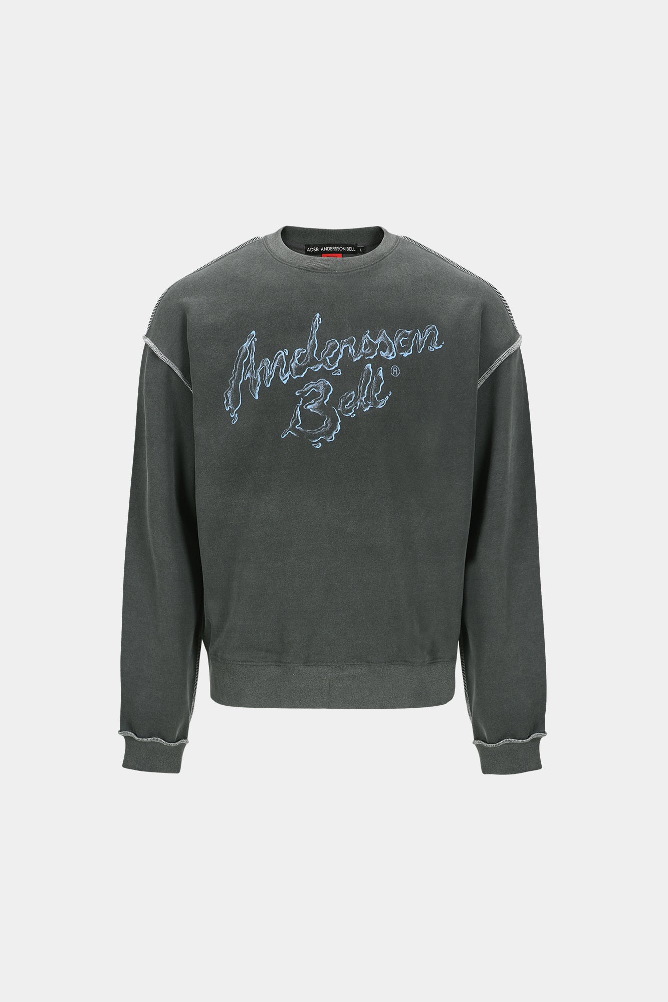 Andersson Bell - Unisex Liquid Logo Sweatshirt (Charcoal) product image 11 | TRAB K-Fashion Australia