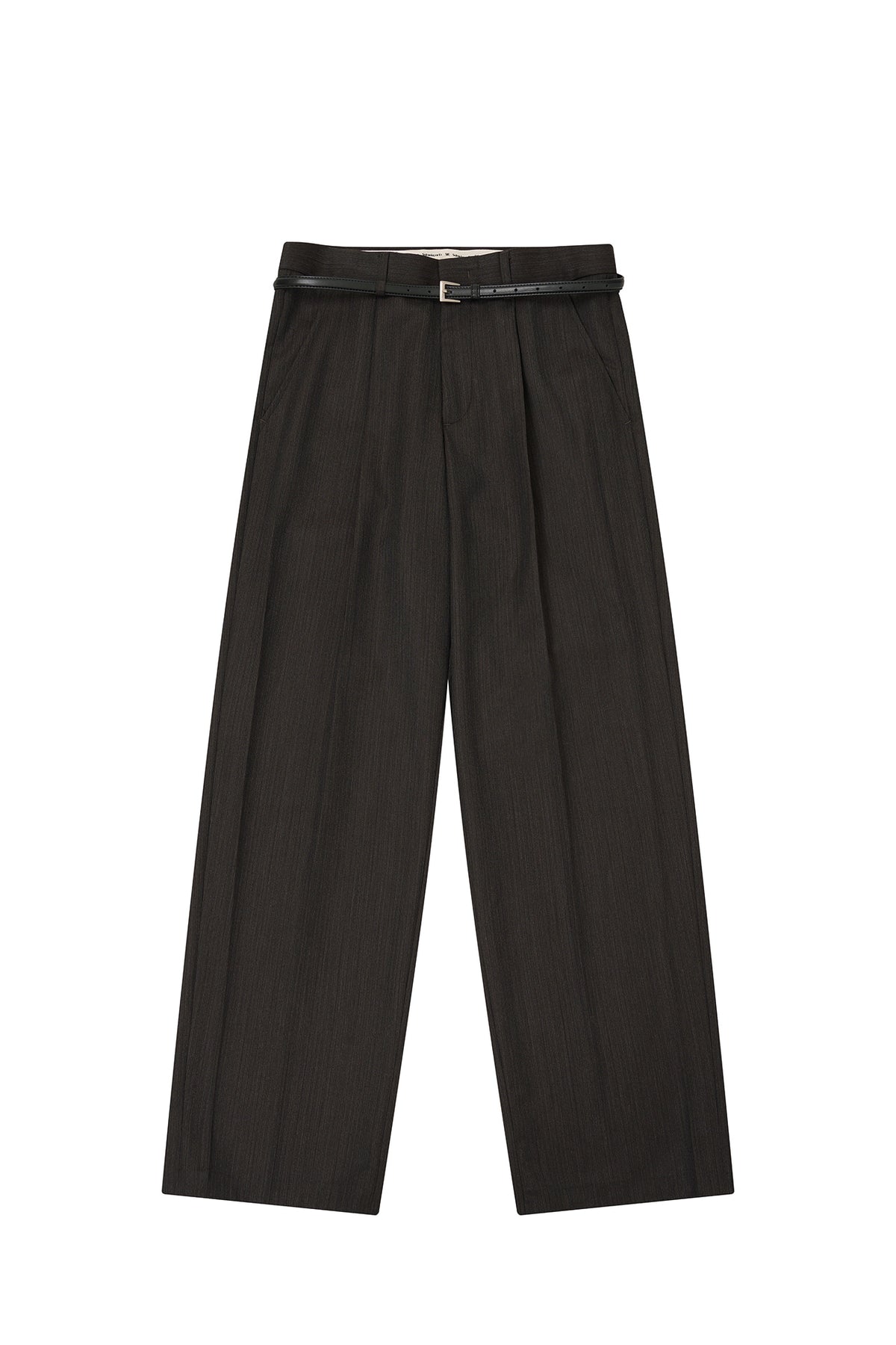 STU - Crease Belt Slacks (Charcoal (1st Reorder )) product image 16 | TRAB K-Fashion Australia