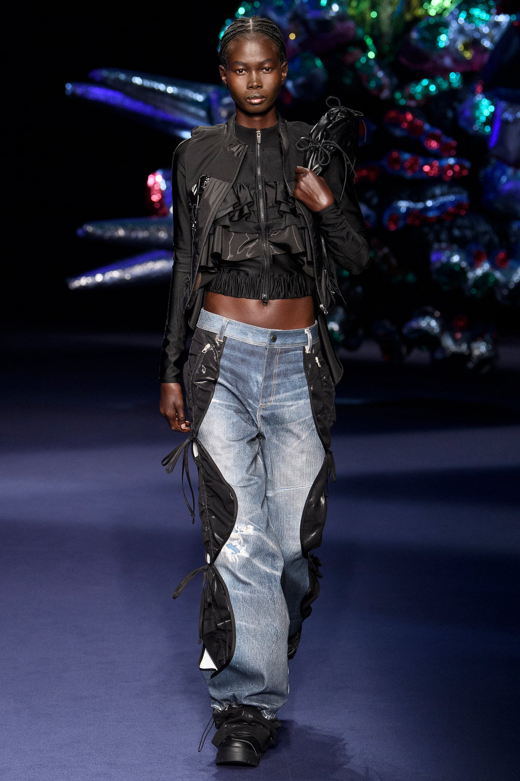 Andersson Bell - Gia Lace-Up Vest (Black) product image 4 | TRAB K-Fashion Australia