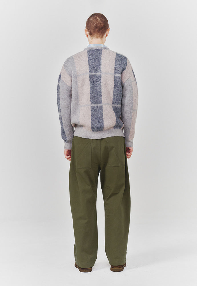Art if acts - Mohair Ombre Check Cardigan (Grey) product image 4 | TRAB K-Fashion Australia