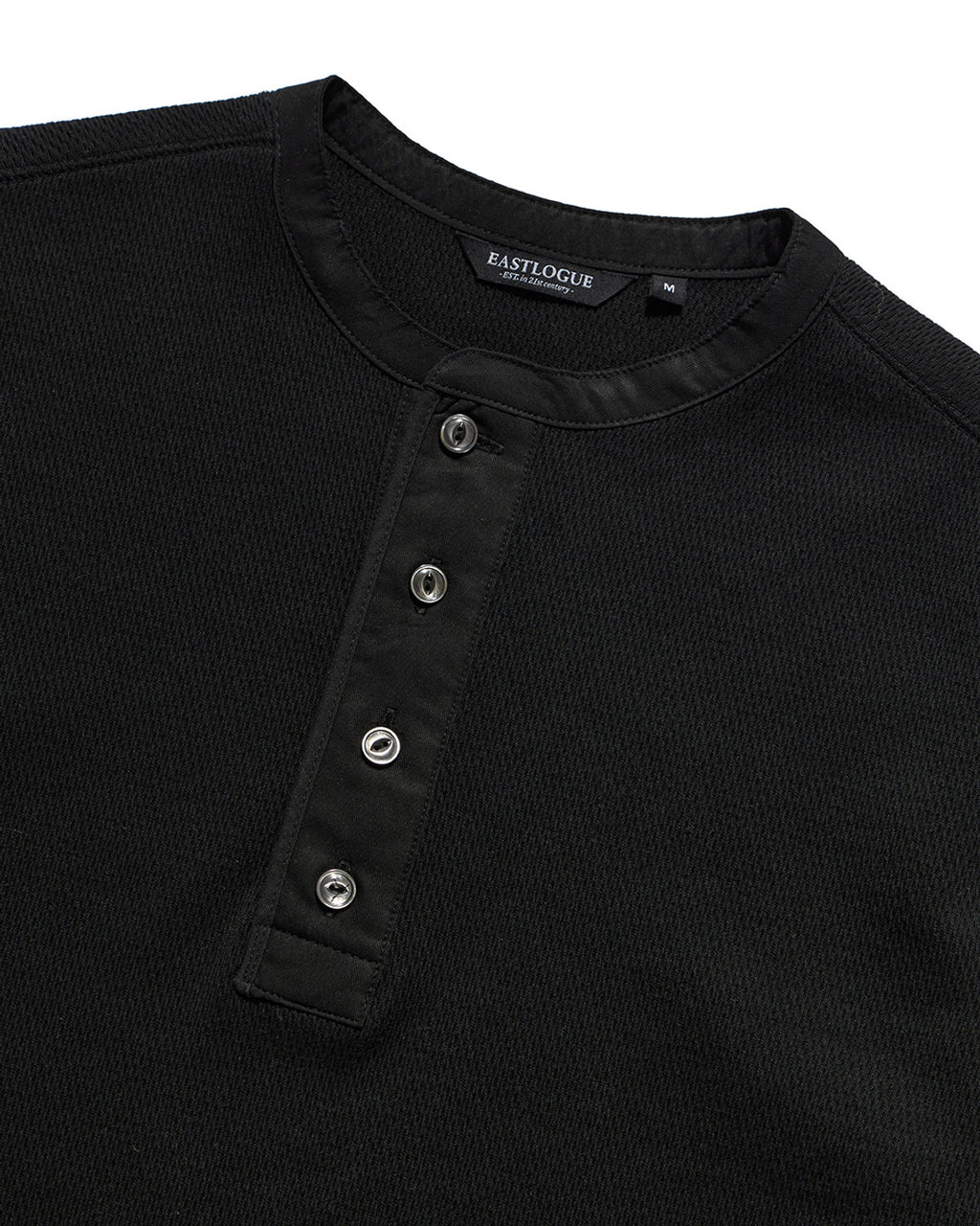 Eastlogue - Anchor Line Henry Neck T-shirts (Black) product image 7 | TRAB K-Fashion Australia