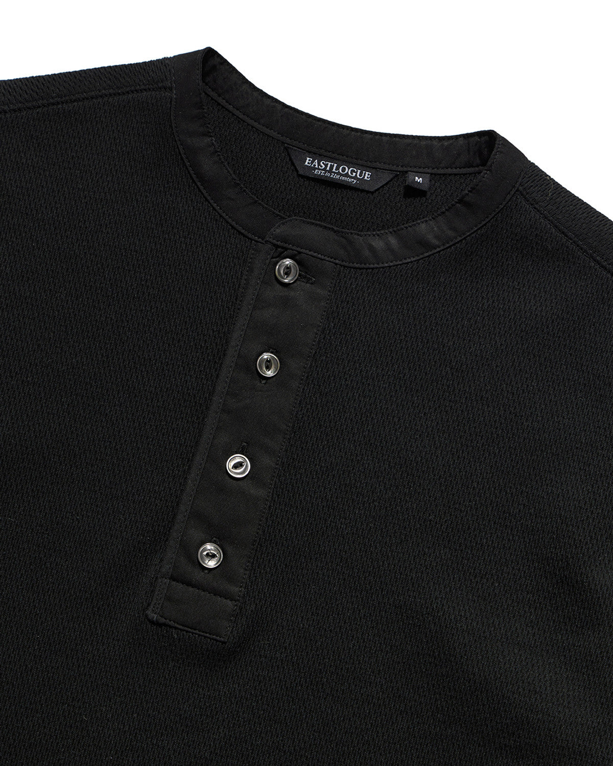 Eastlogue - Anchor Line Henry Neck T-shirts (Black) product image 7 | TRAB K-Fashion Australia