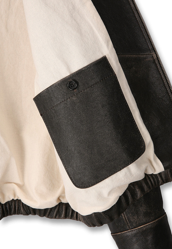 Art if acts - Vintage Leather Swing Jacket (Vintage Wood) product image 9 | TRAB K-Fashion Australia