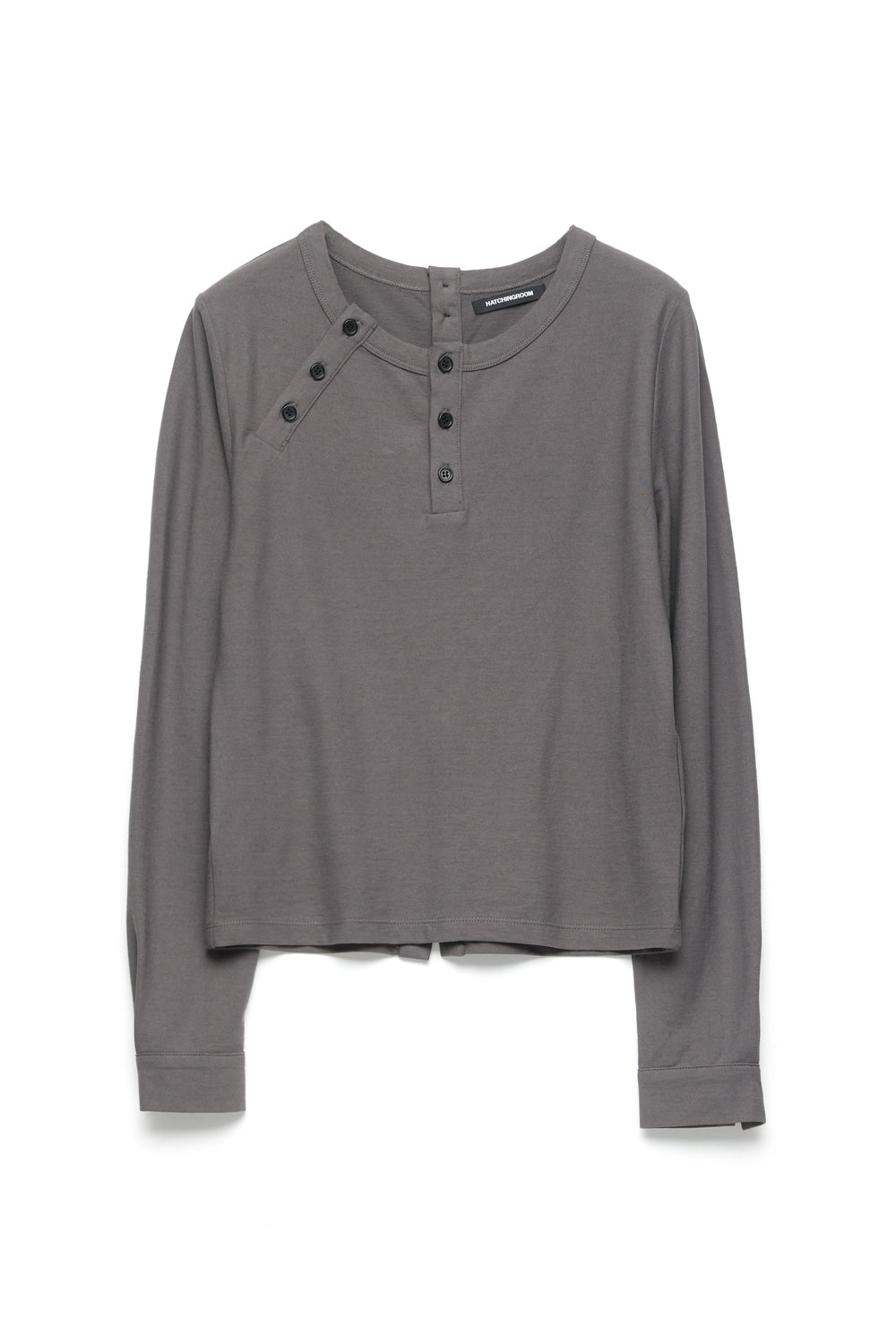 Hatchingroom - Triple Henley Neck Tee (Girl) Rose (Grey) product image 1 | TRAB K-Fashion Australia