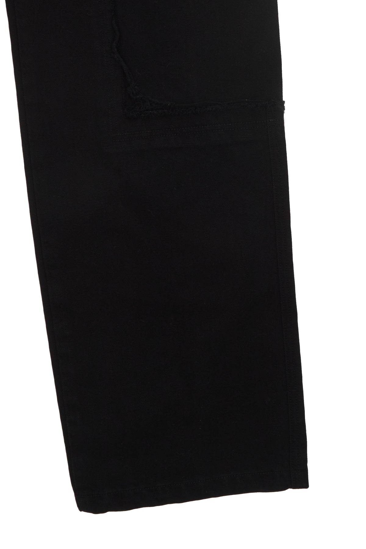 Matin Kim - Double Knee Cotton Denim Pants (Black) product image 4 | TRAB K-Fashion Australia