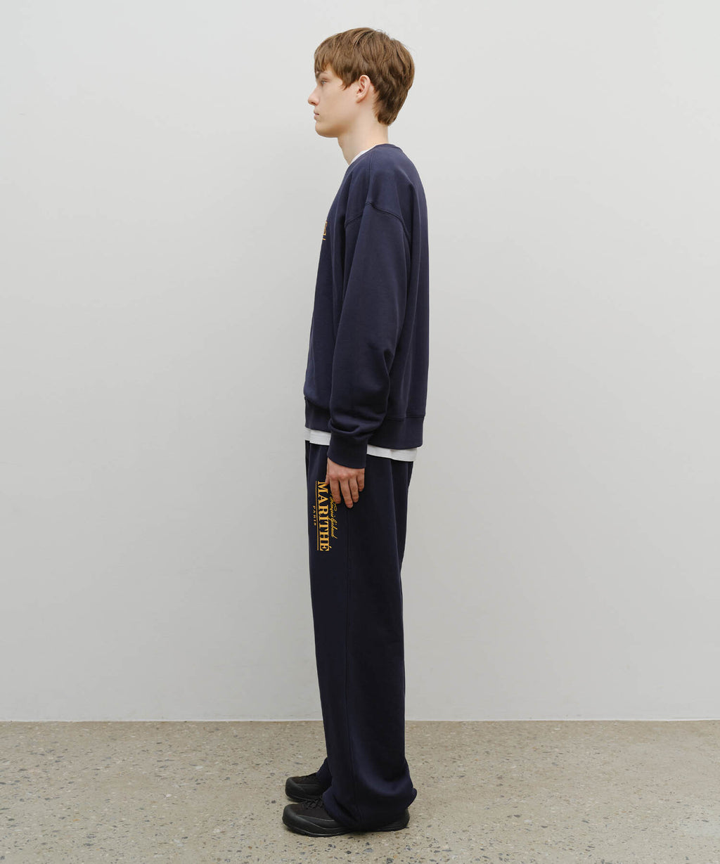 Marithe & Francois Girbaud - Marithe Logo Sweat Pants (Navy) product image 3 | TRAB K-Fashion Australia