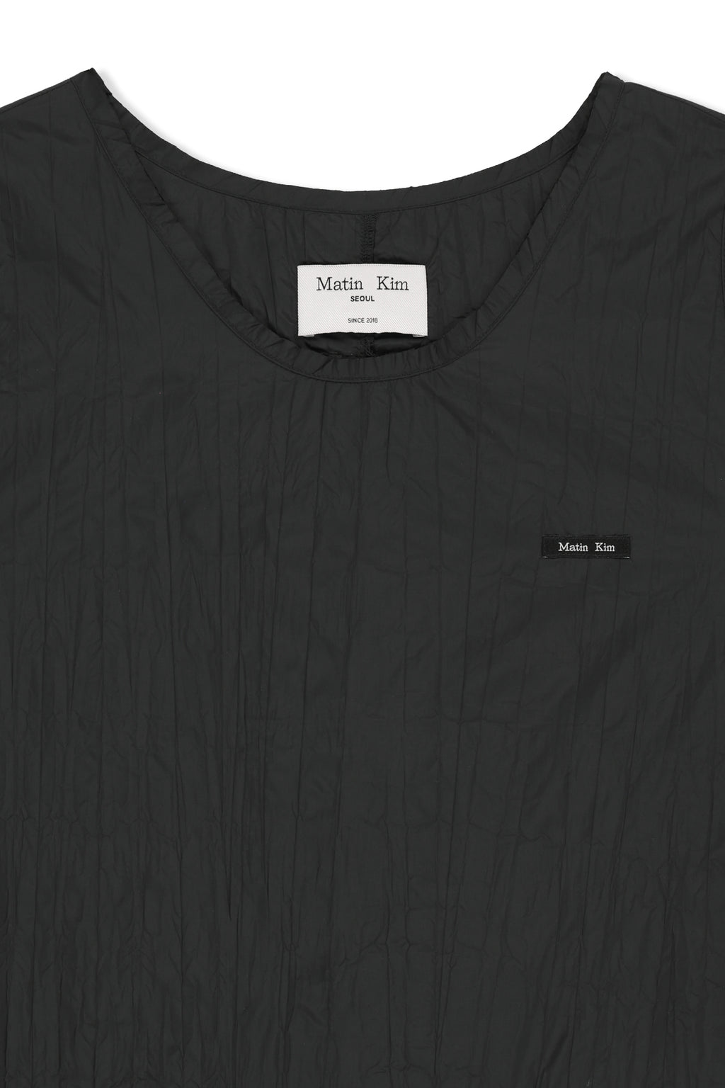 Matin Kim - Raw Edge Patch Pocket Sleeveless Dress (Black) product image 3 | TRAB K-Fashion Australia