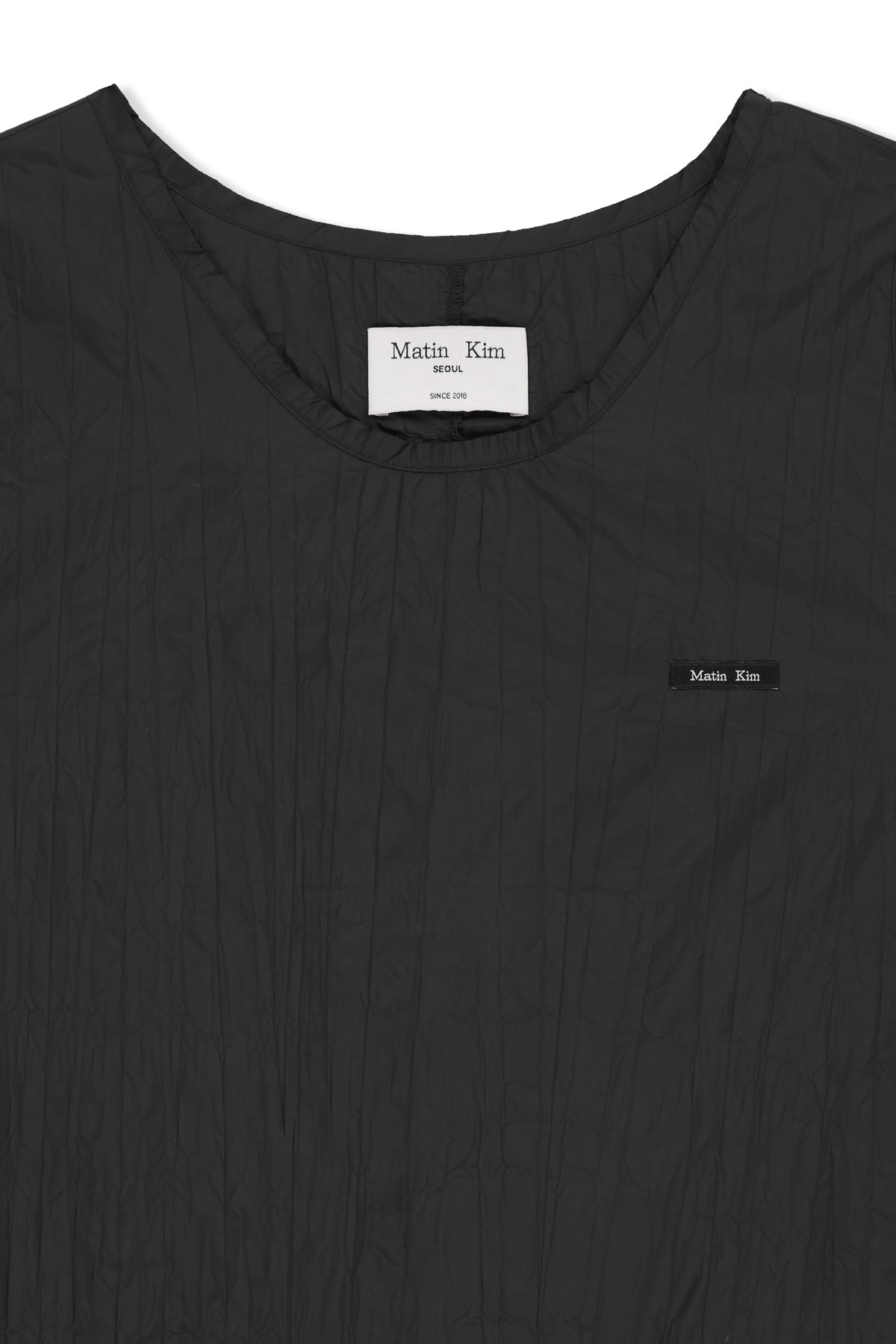 Matin Kim - Raw Edge Patch Pocket Sleeveless Dress (Black) product image 3 | TRAB K-Fashion Australia