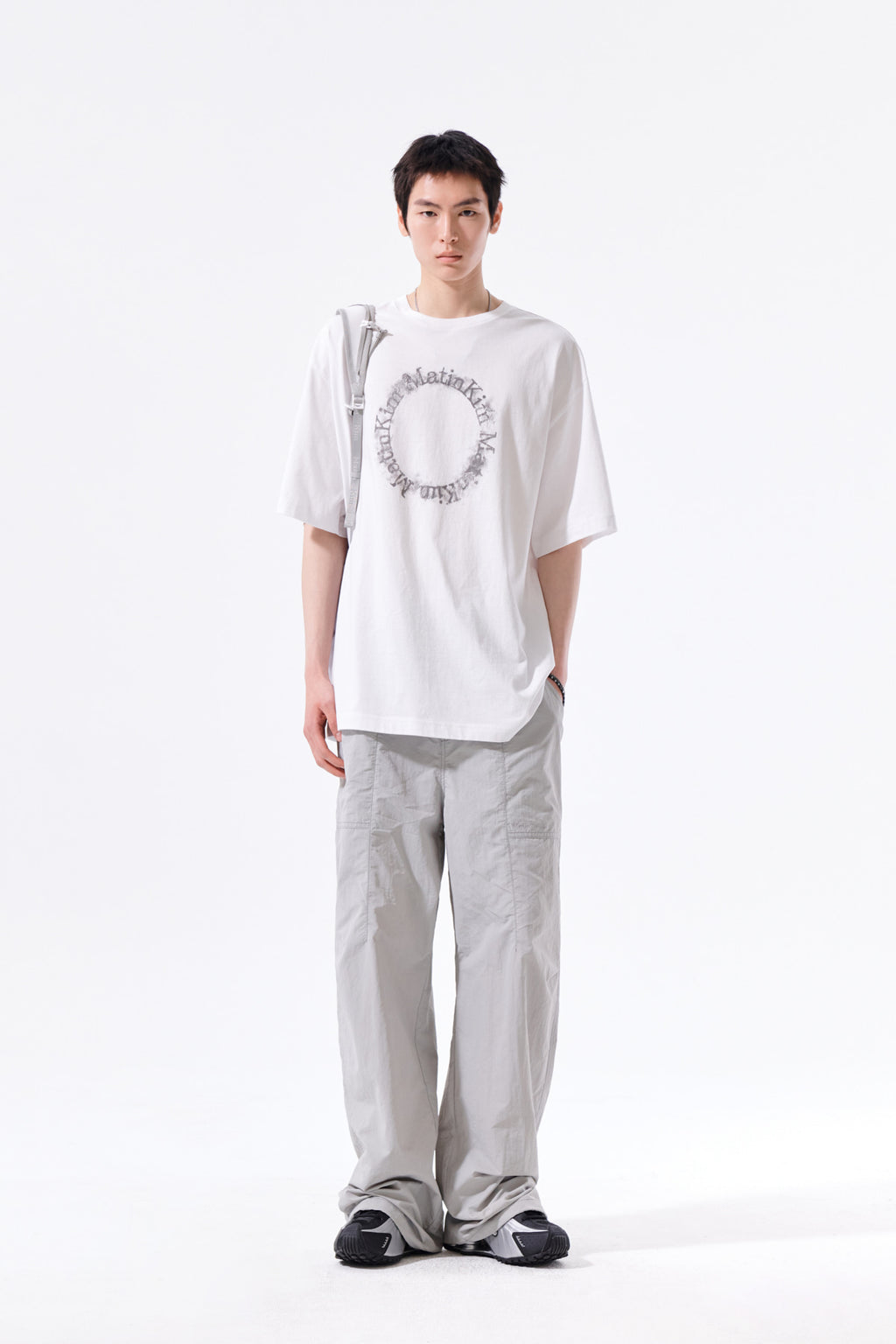 Matin Kim - Multi Panel Parachute Pants (Light Grey) product image 14 | TRAB K-Fashion Australia