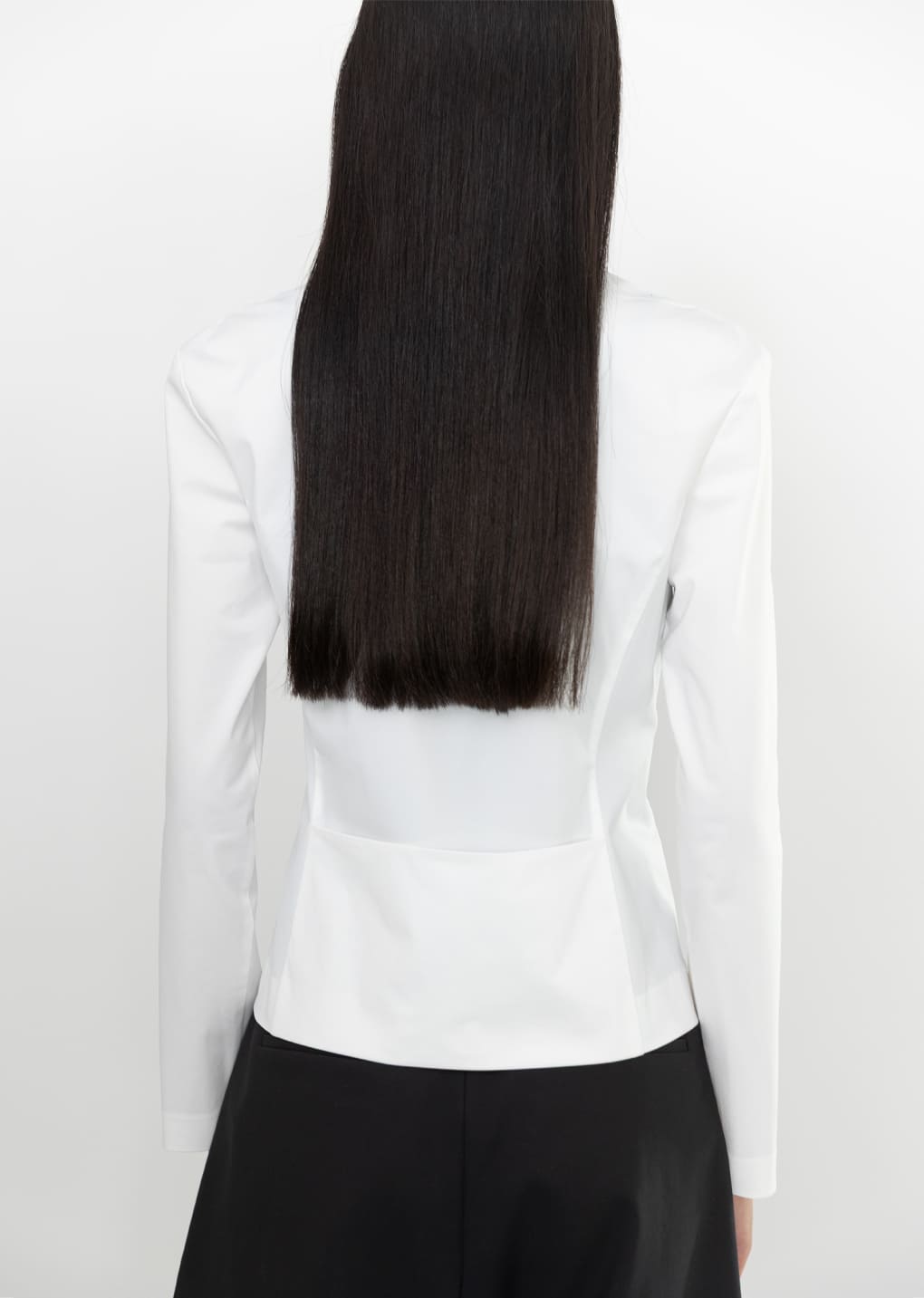 Amomento - Slim Fit Zip Up Jumper (White) product image 6 | TRAB K-Fashion Australia