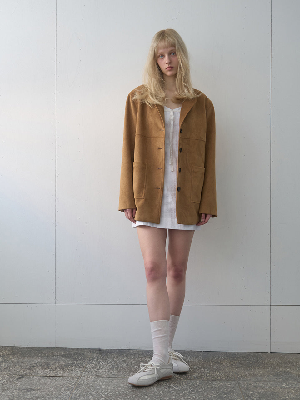 Kijun - Essential Suede Jacket (Camel) product image 6 | TRAB K-Fashion Australia