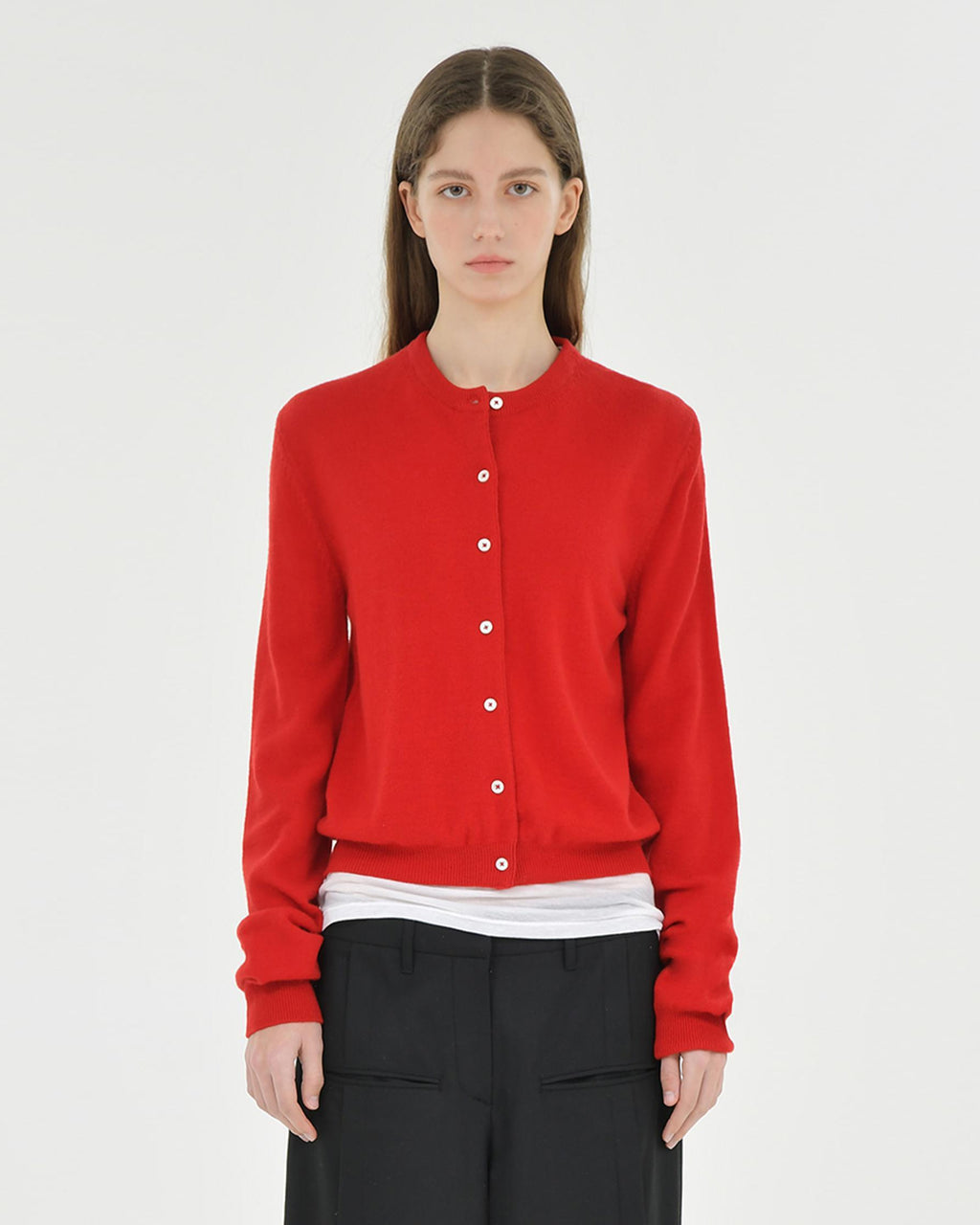 Brownyard - Round Cardigan (Red) product image 1 | TRAB K-Fashion Australia