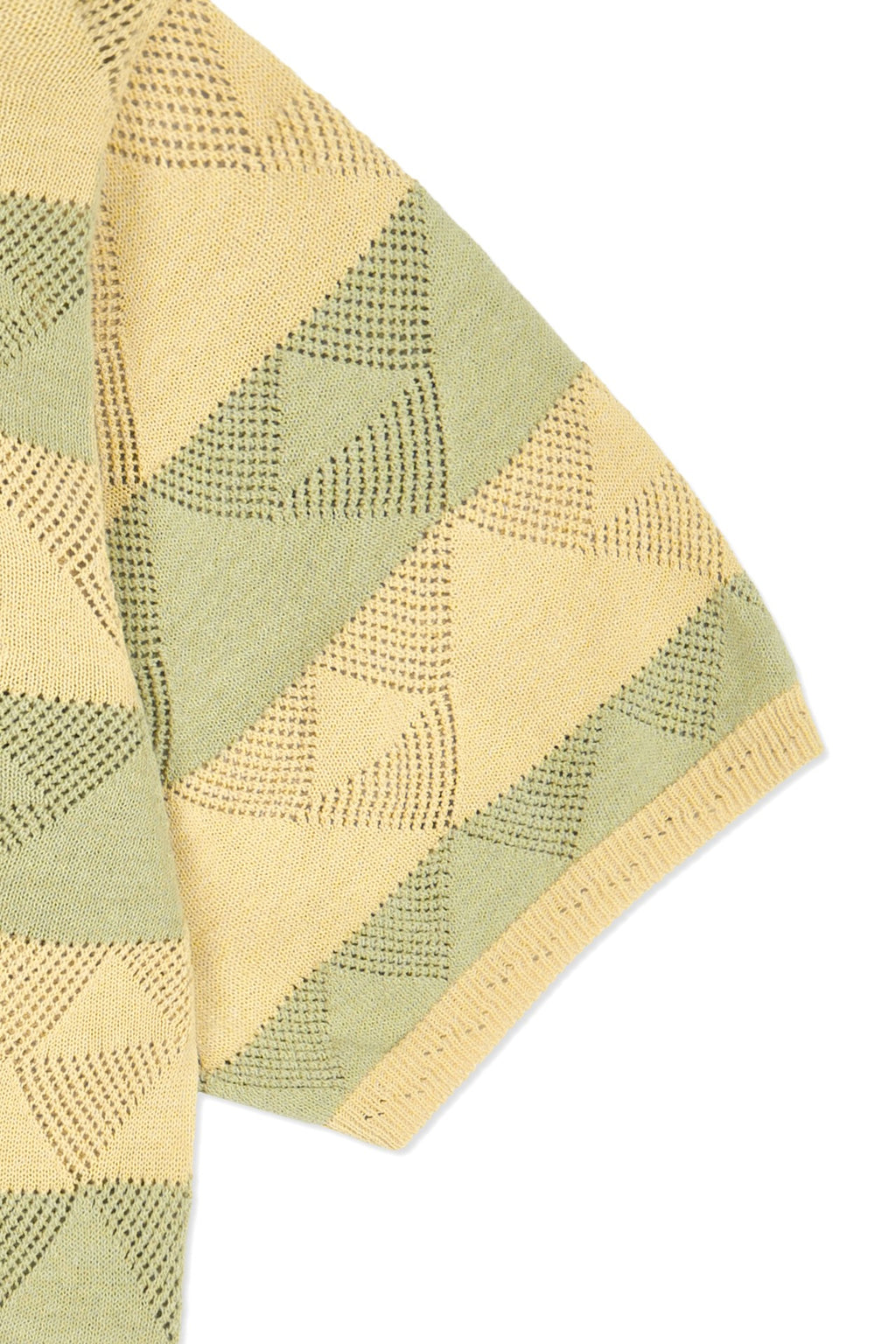 Ioedle - Split Stripe Short Sleeve Knit (Green) product image 1 | TRAB K-Fashion Australia