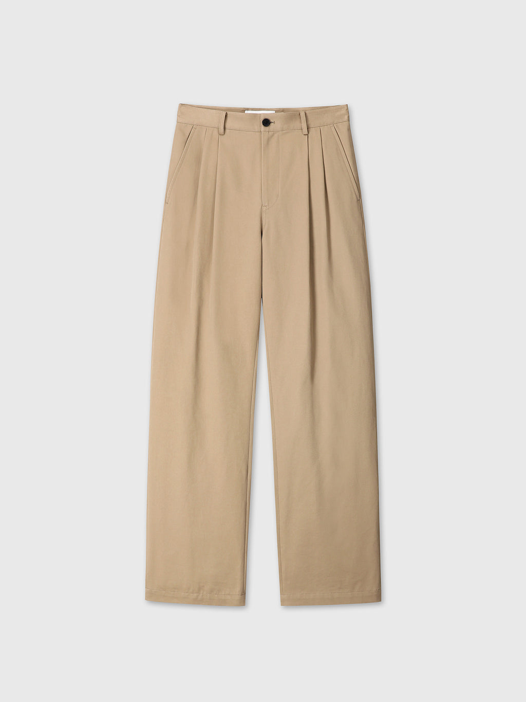 Tonywack - Cotton Drill Pleated Chino Pants (Beige) product image 8 | TRAB K-Fashion Australia