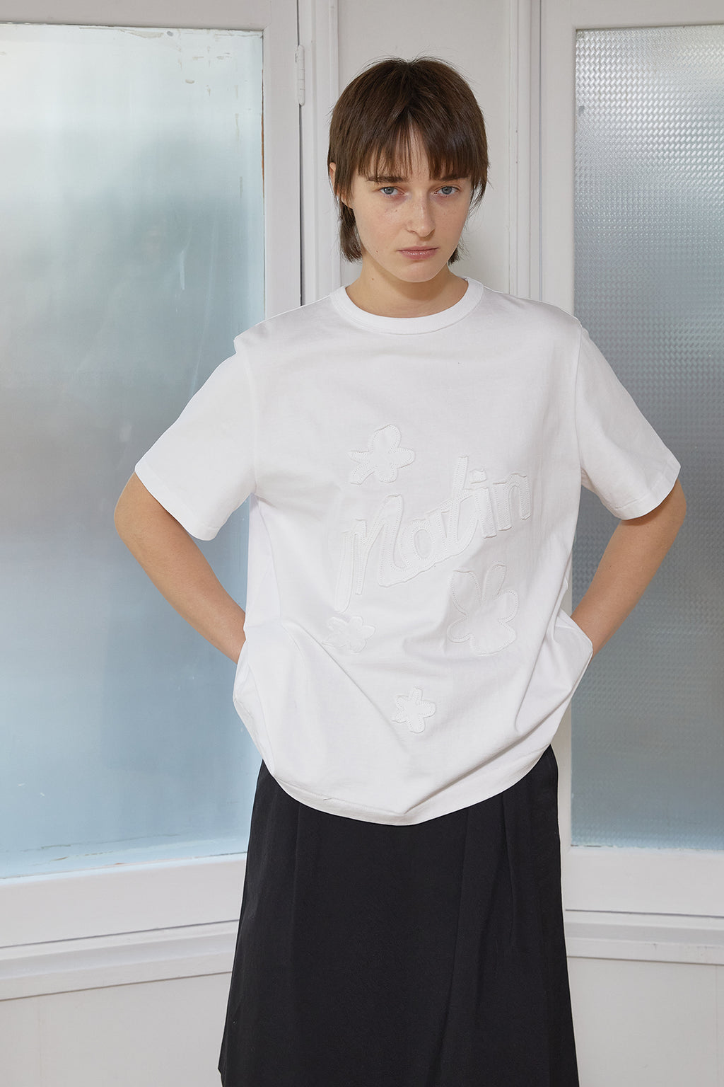 Matin Kim - Bermuda Wrap Skirt Pants (Black) product image 11 | TRAB K-Fashion Australia