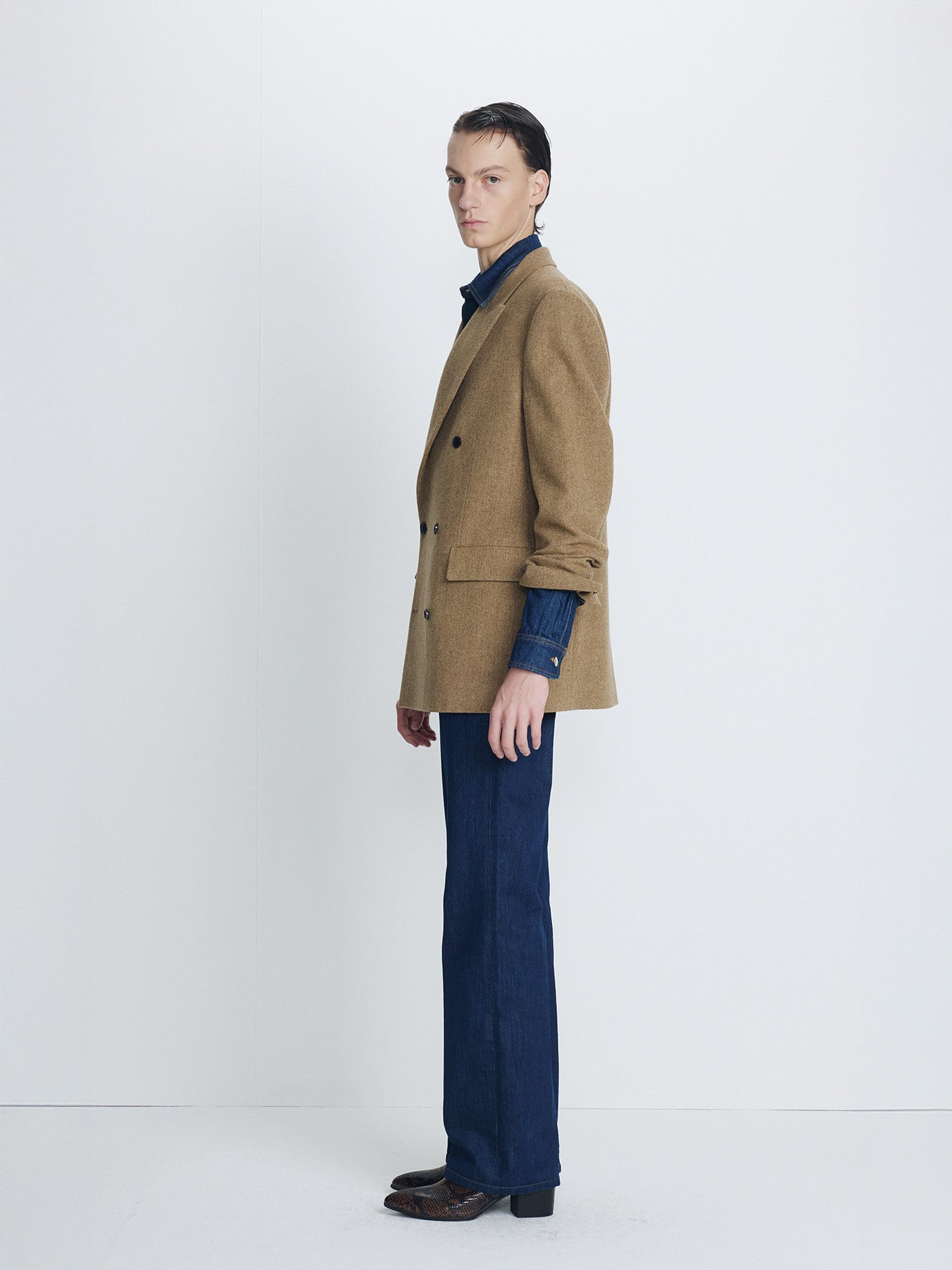 Tonywack - Flared-Leg Denim Jeans (Rinsed Indigo) product image 2 | TRAB K-Fashion Australia