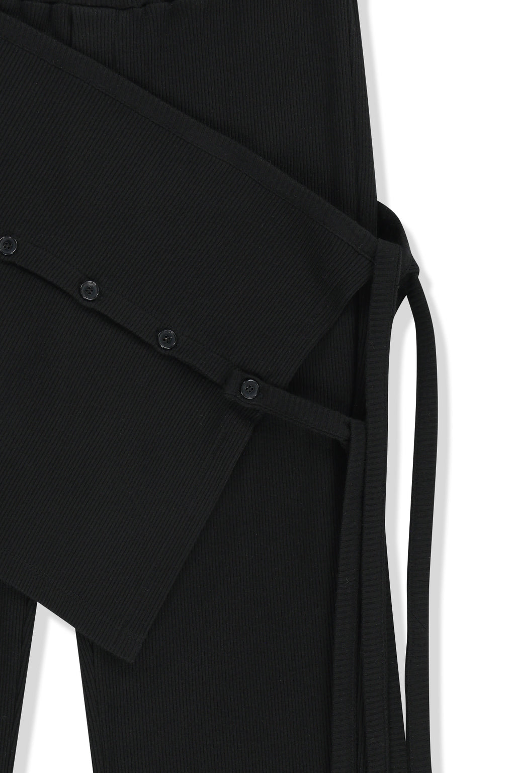 Matin Kim - Detachable Layer Jersey Pants (Black) product image 3 | TRAB K-Fashion Australia