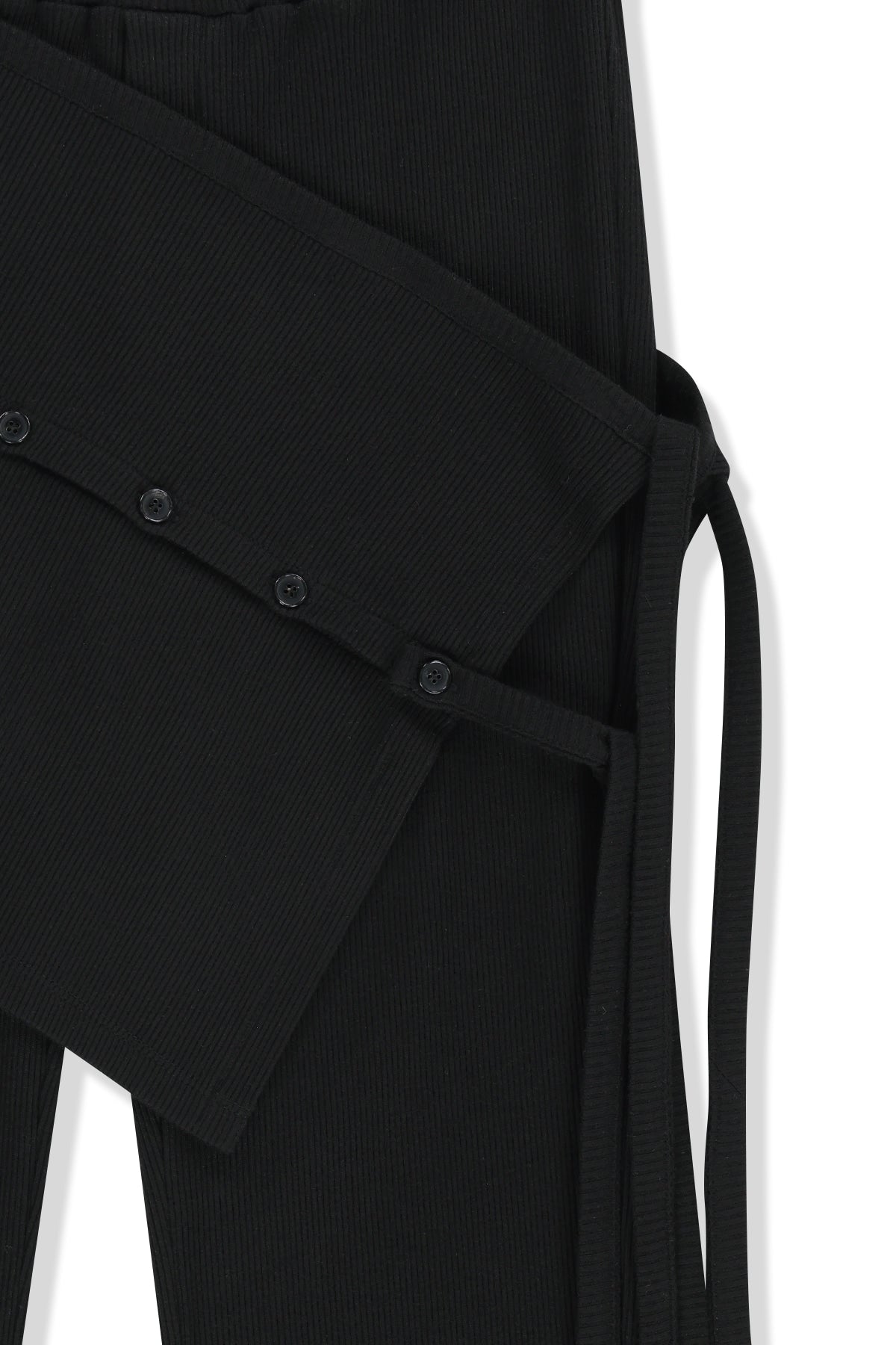 Matin Kim - Detachable Layer Jersey Pants (Black) product image 3 | TRAB K-Fashion Australia