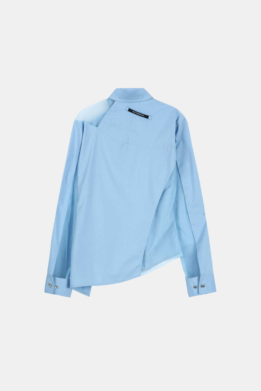Andersson Bell - Mesh Twist-Tuck Shirt (Blue) product image 11 | TRAB K-Fashion Australia