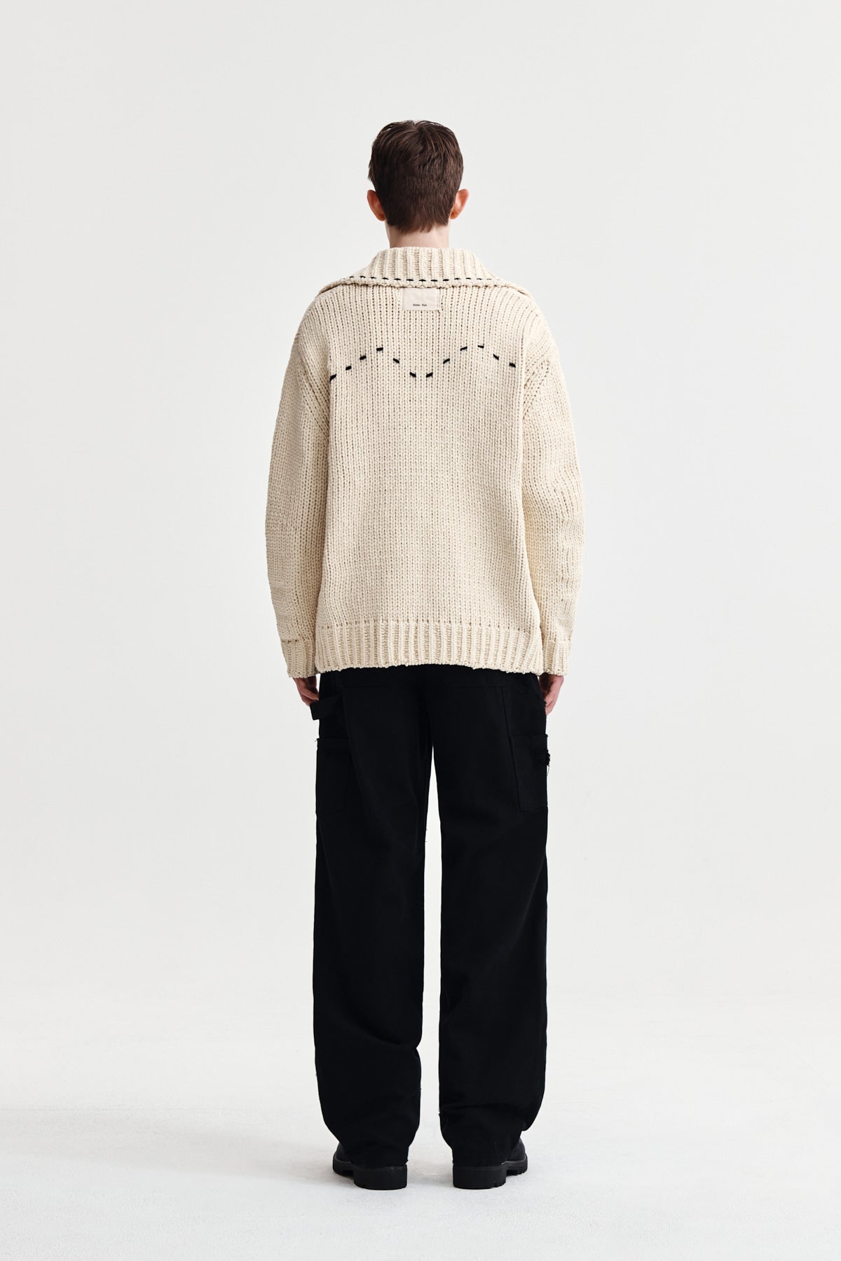 Matin Kim - Handmade Collar Knit Cardigan (Butter) product image 7 | TRAB K-Fashion Australia