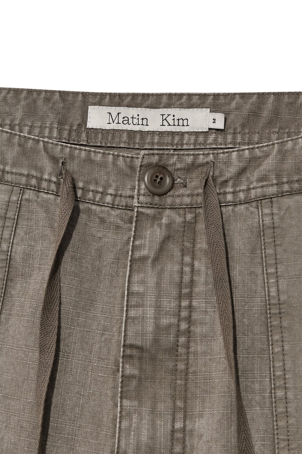Matin Kim - Patch Point Washed Cotton Pants (Brown) product image 3 | TRAB K-Fashion Australia