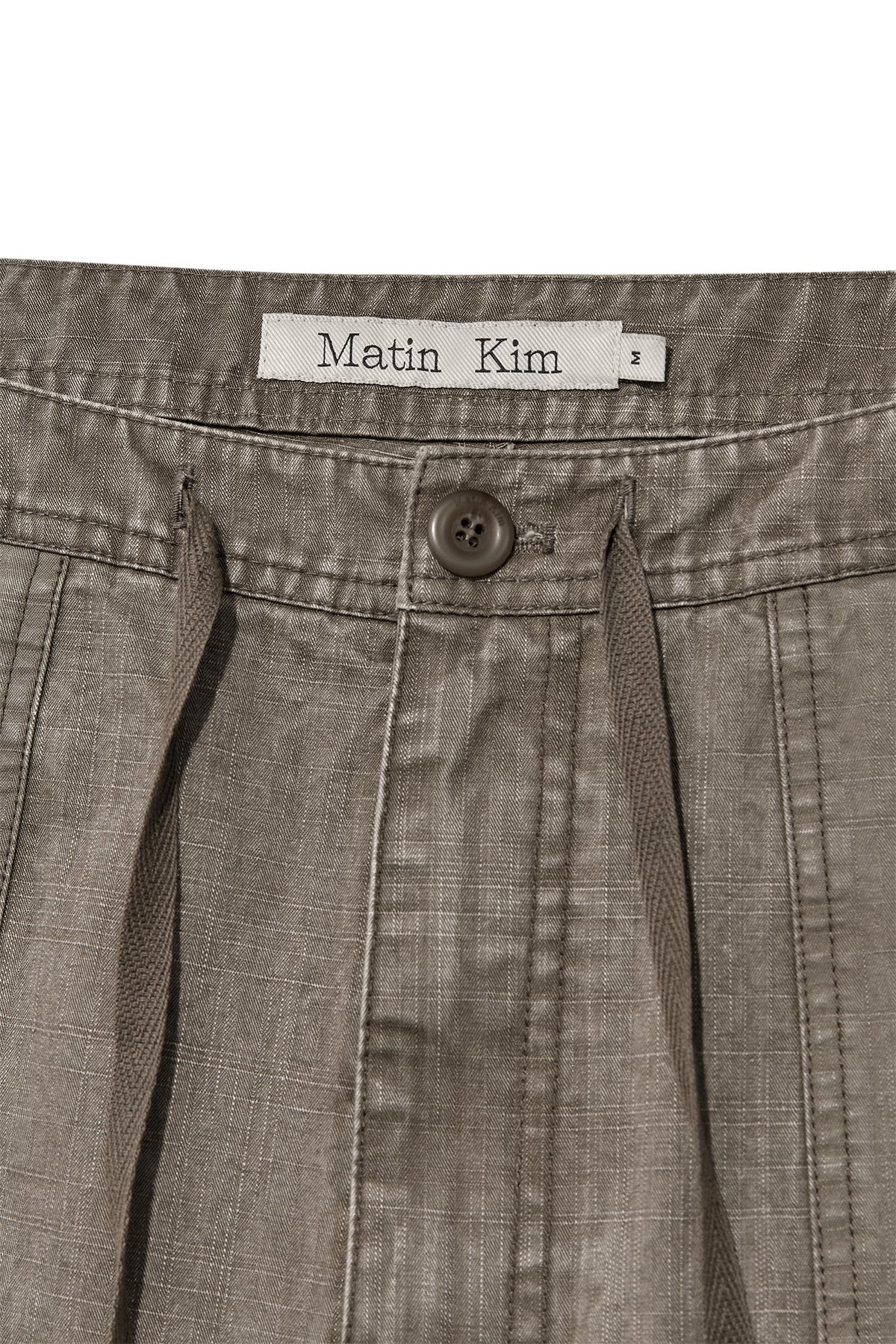 Matin Kim - Patch Point Washed Cotton Pants (Brown) product image 3 | TRAB K-Fashion Australia