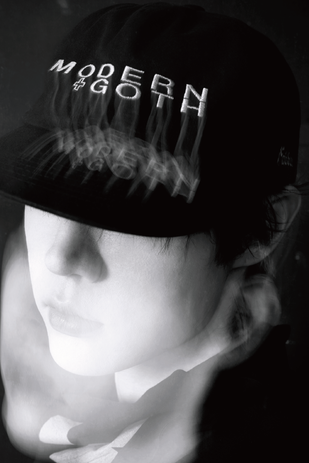 Hatchingroom - Tabber Modern Goth Cap (Washed Black) product image 10 | TRAB K-Fashion Australia